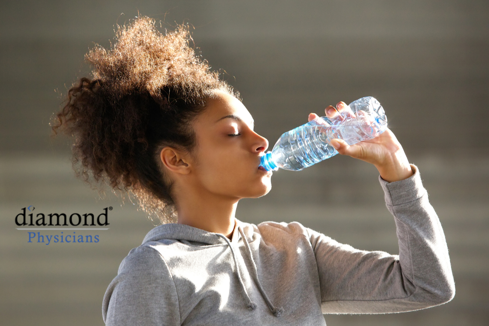 jogger fighting dehydration